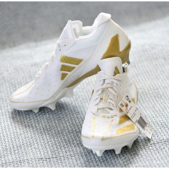 New! Size: 7 Men | ADIDAS Adizero Electric+ White/Gold IE3287 Football/Soccer - Picture 5 of 16